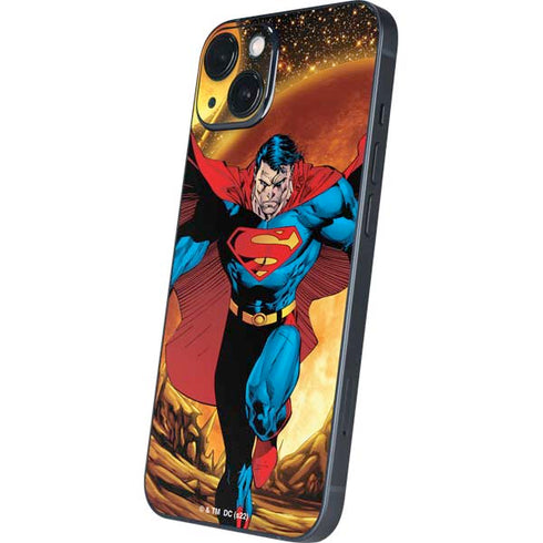 DC Comics Superman Action Pose Art By Jim Lee iPhone 14 Plus Skin